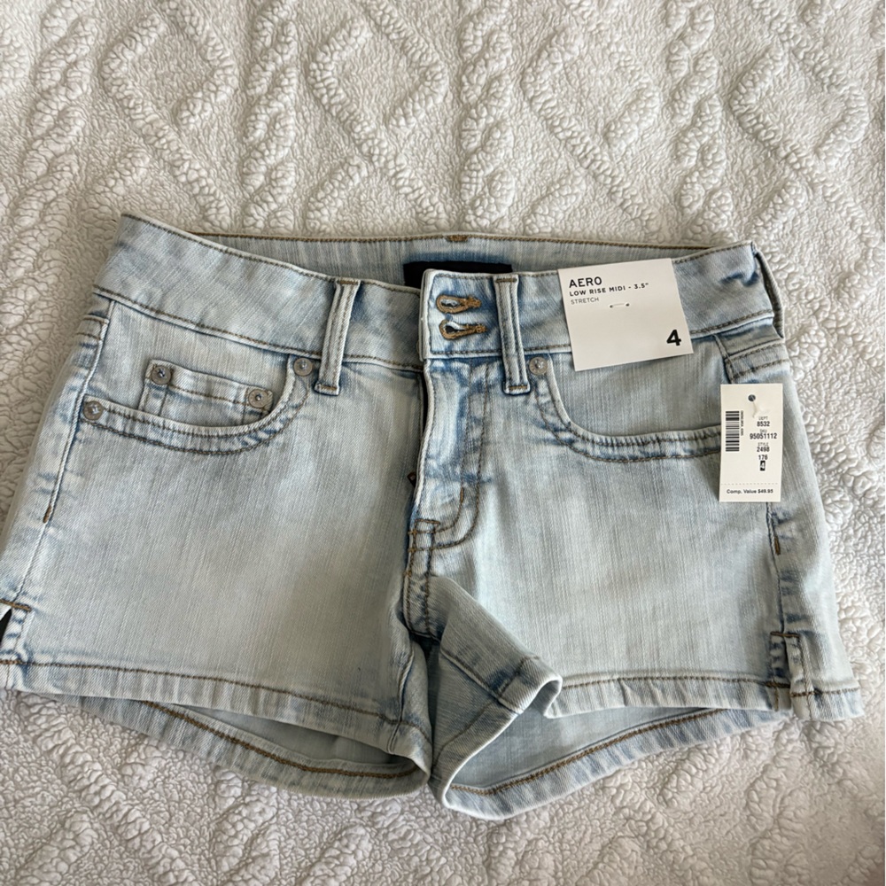 Aeropostale Light Blue Denim Shorts Size 4